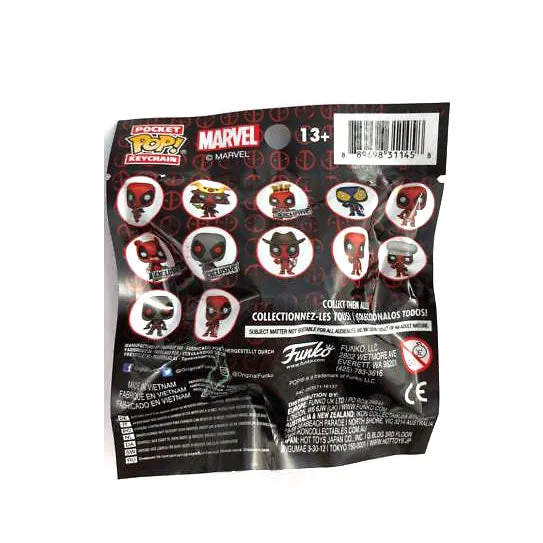 Mystery Pocket Pop! Keychain Marvel Deadpool [GameStop Exclusive]: (1 Blind Pack)