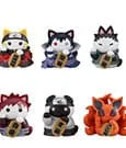 Naruto Shippuden Mega Cat Project Nyaruto! Trading Figures Fortune Cats Naruto Uzumaki & Friends Ver. 7 cm Assortment (6)