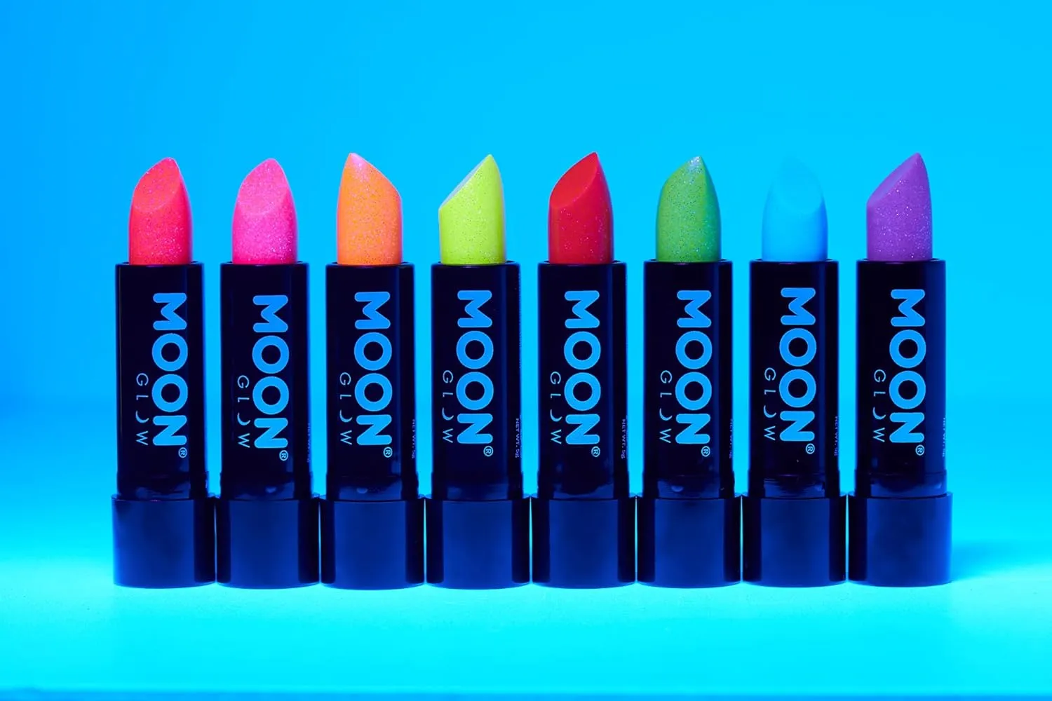 Neon UV Glitter Lipstick,5g Blue