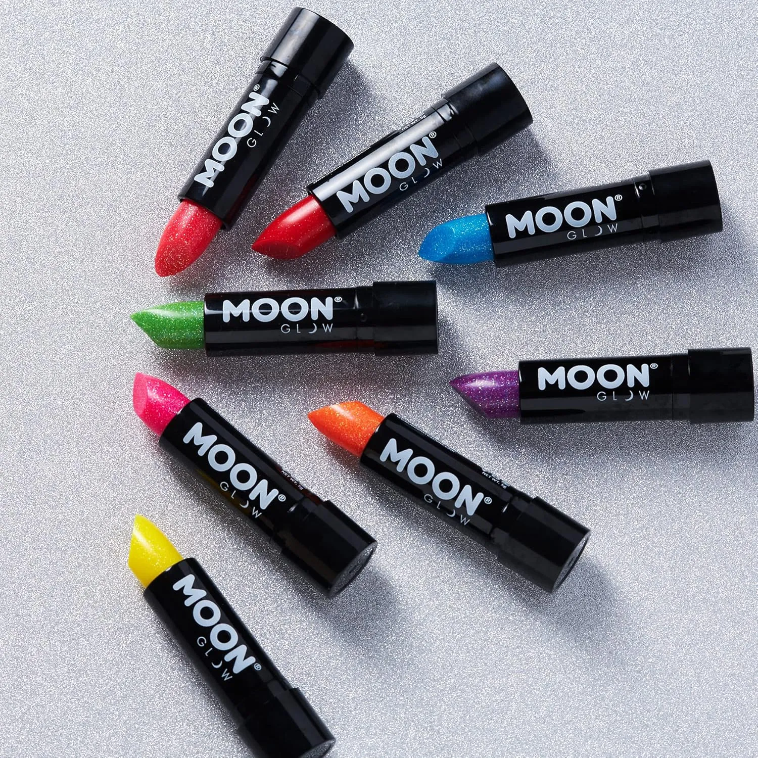 Neon UV Glitter Lipstick,5g Blue