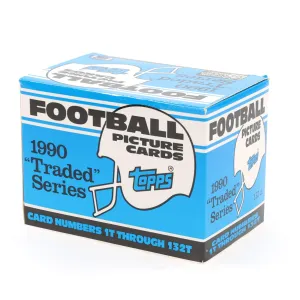 NFL 1990 Topps Traded Football Trading Cards | Set of 132 Cards