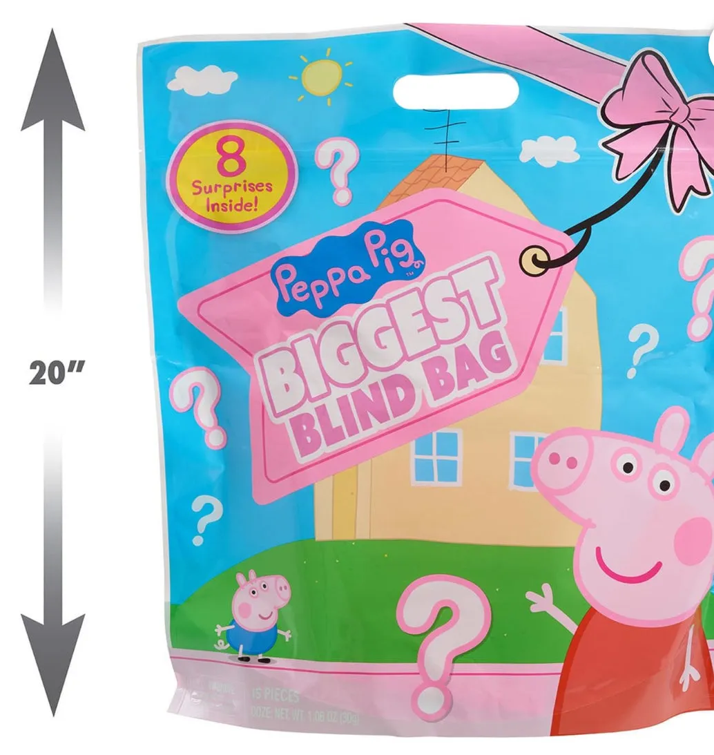 Peppa Pig Biggest Blind Bag 8-Surprises Inside 72594