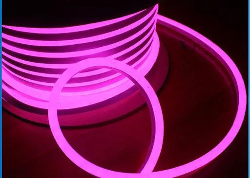Pink LED Neon Flex AC 220V 240V 8x16mm 120LEDs/m IP65 Waterproof with UK Plug