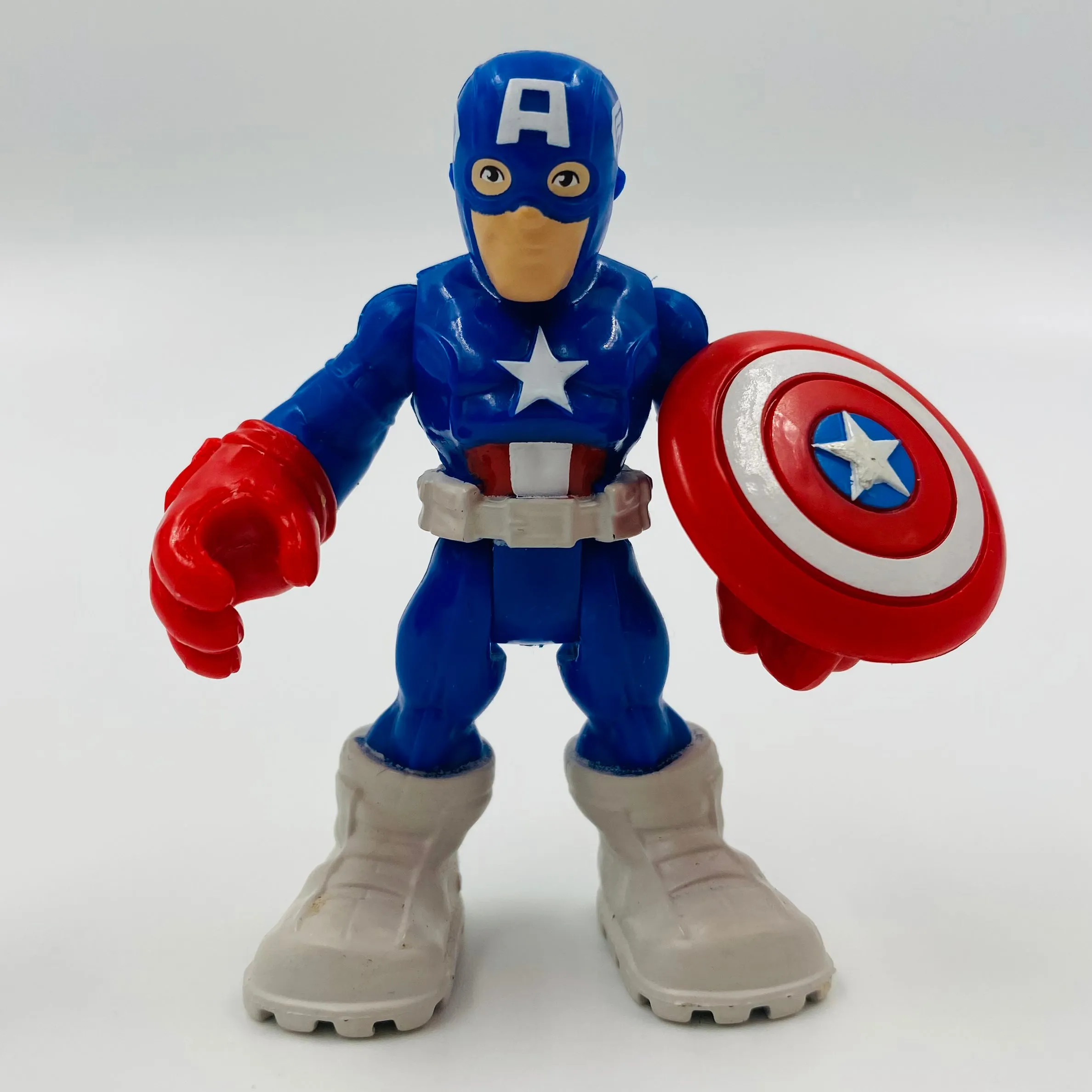 Playskool Heroes Marvel Super Hero Adventures series 2 blind bags Captain America loose 2.5” action figure Hasbro