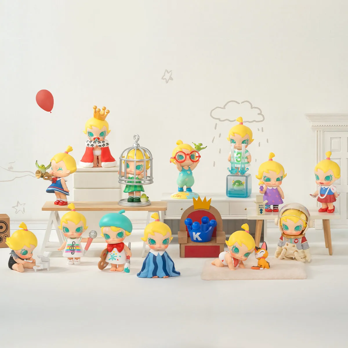 POP MART Baby Molly When I Was Three！Series Figures [1 Blind Box]