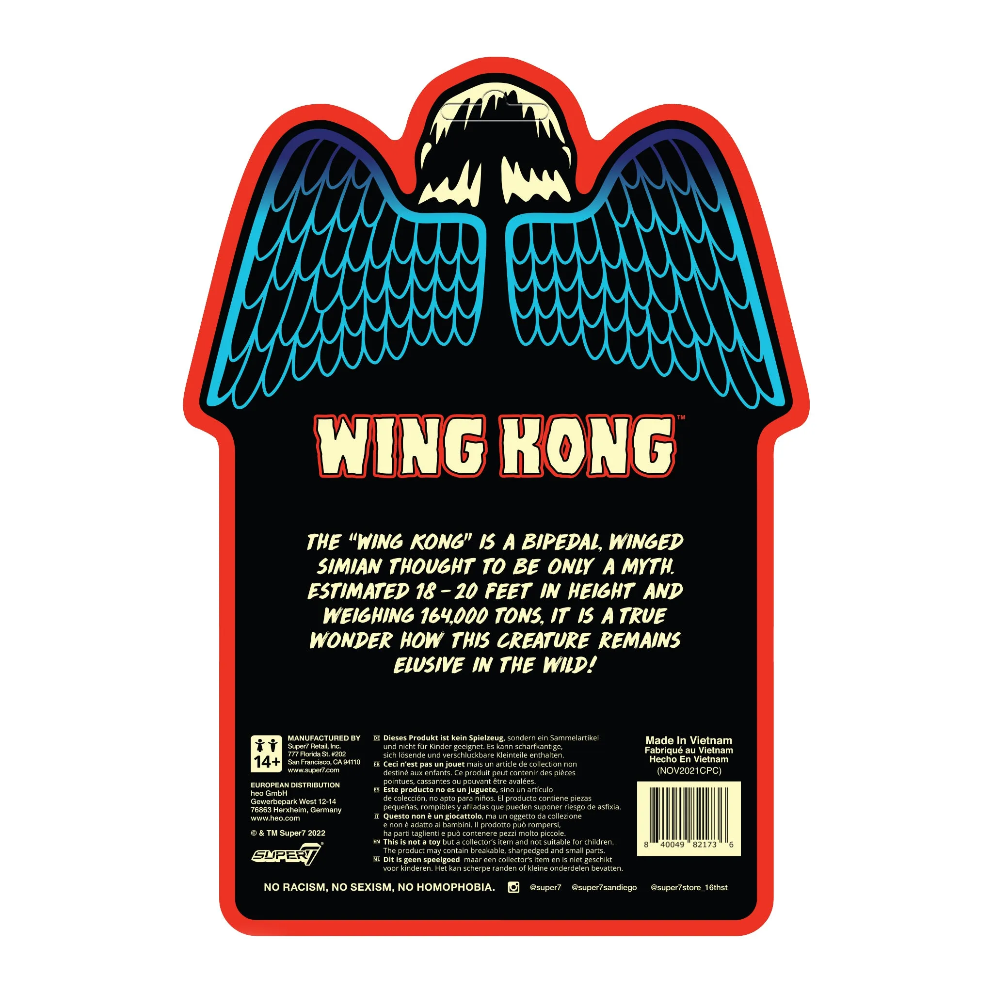 Super7 ReAction Figure Wave 1 - Wing Kong (Monster GLOW)