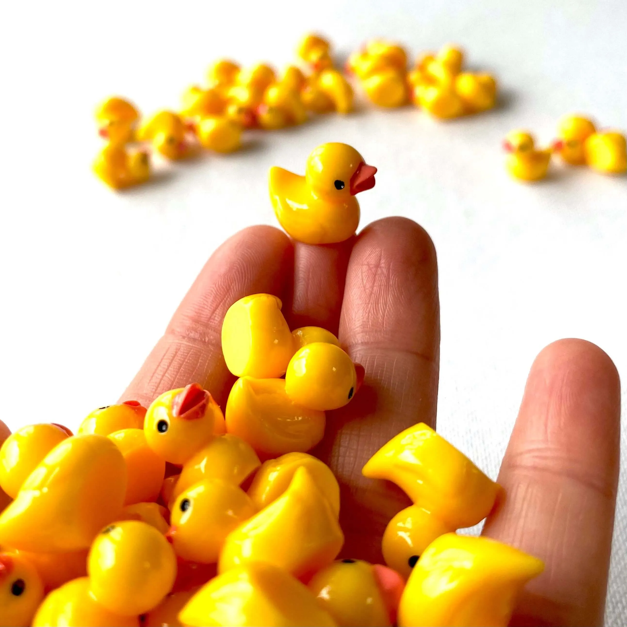 Tiny resin Duck miniature rubber ducky