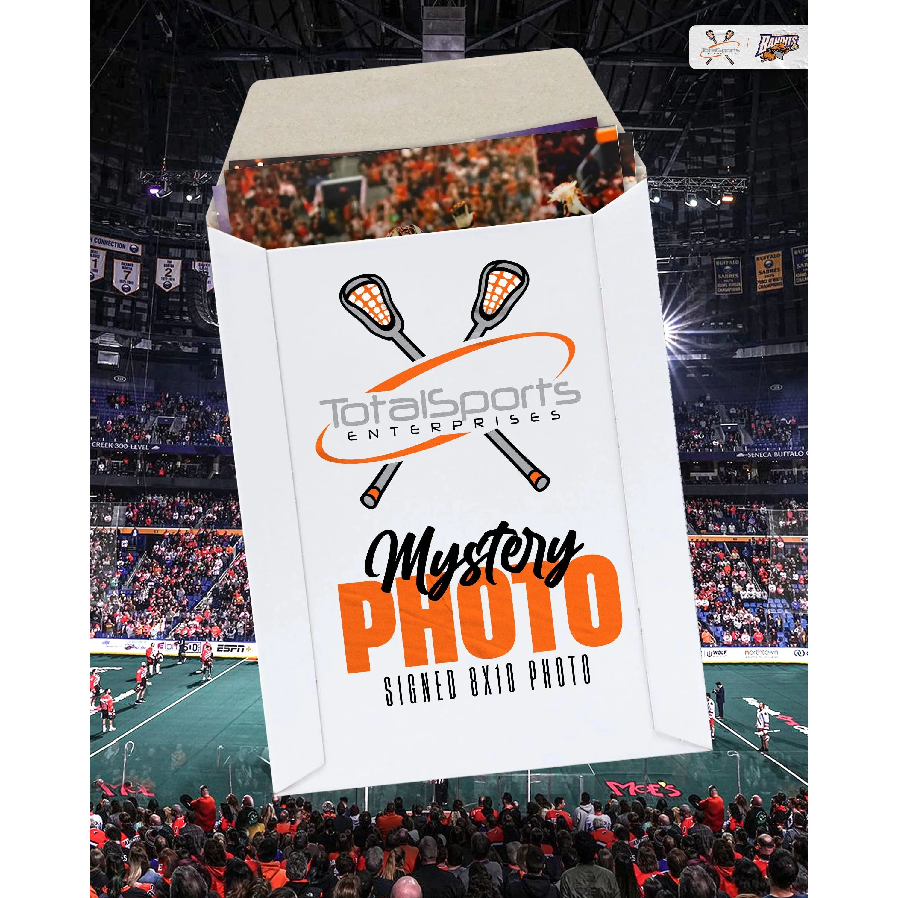 TSE Buffalo Bandits Autographed Mystery 8x10 Photo