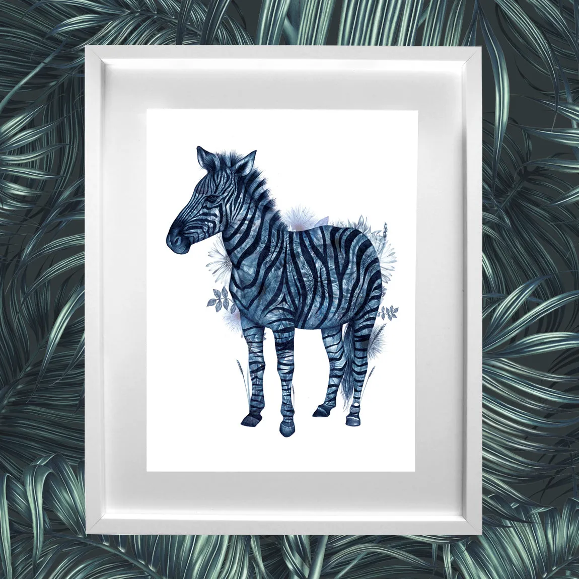 ZSL Zebra Art Print